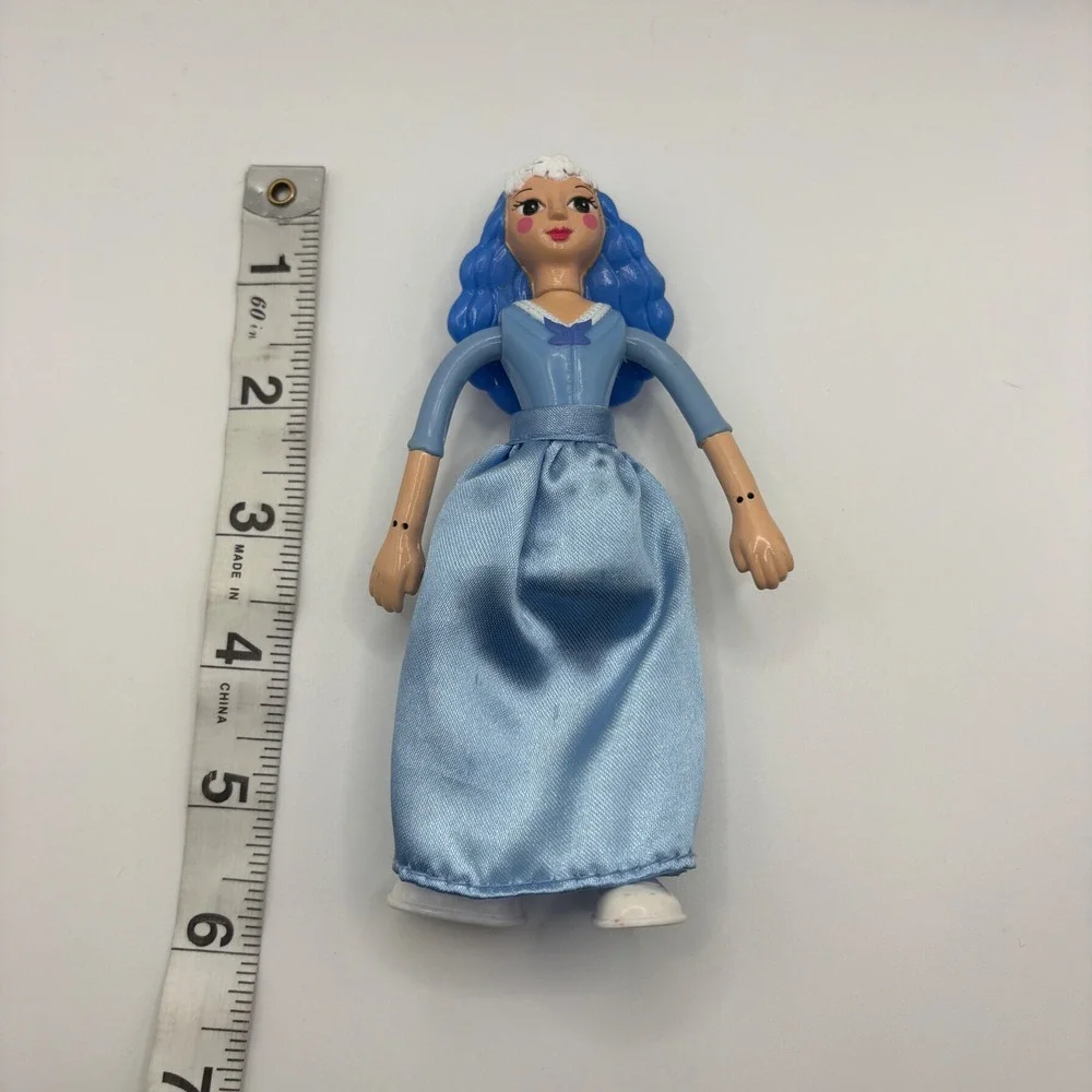 McDonalds 2002 Miramax Serendipity Movie Toy Blue Hair Doll Figure 6 inch